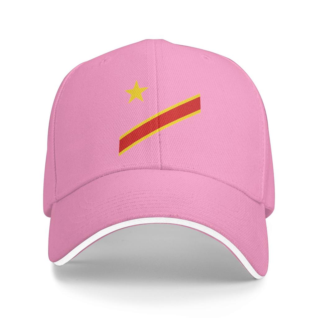 DR Kongo Kongo Flagge Baseballkappe Trendige Trucker-Kappe Frühling Unisex Damen K-Pop Rock Baseballkappen