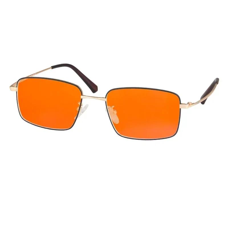 Shinu Trendige Orange/Rote Gläser Computerbrille Blaulichtfilter Für Gaming Und Arbeit Brille Bequem Für Lange Stunden