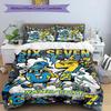 3PC Custom Name "Six Seven Adventure" Bedding Set Printed Bedding Set Duvet Cover Closure Includes 1 Duvet Cover & 230 Pillowcases for Bedroom