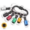 12Pcs 1/4 Inch Hex Shank Screwdriver Bits Holder Aluminum Alloy Quick Change Extension Bar Push to Unlock Lightweight Design
