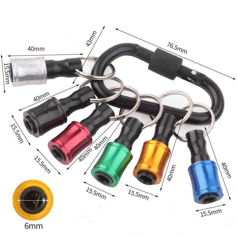 12Pcs 1/4 Inch Hex Shank Screwdriver Bits Holder Aluminum Alloy Quick Change Extension Bar Push to Unlock Lightweight Design