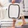 Foldable Foot Spa Bath with Deep Soaking & Massage Nodes | Portable Acupressure Basin for Home Travel Pedicure | Collapsible