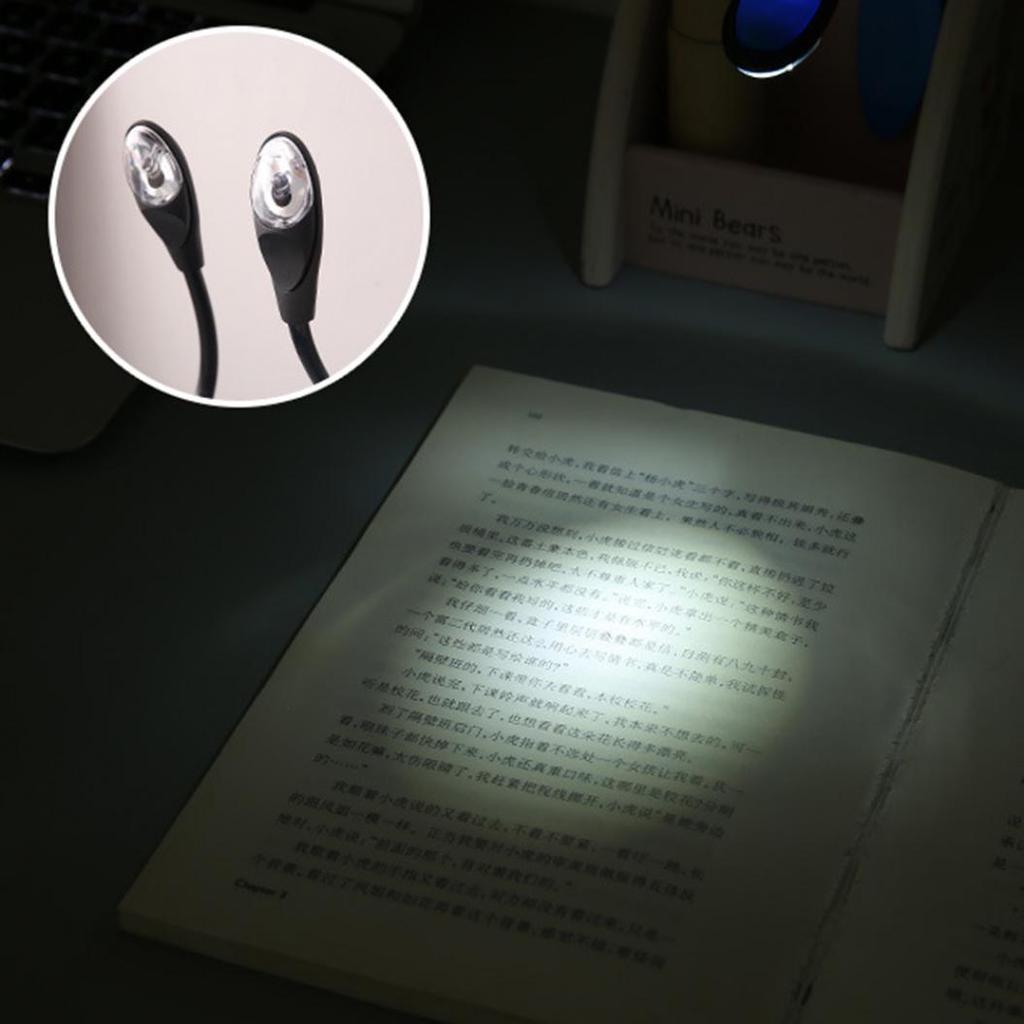 LED-boeklamp Mini Clip On Buigbare Reis Slaapkamerklem Slaapzaal Leeslamp Cadeau