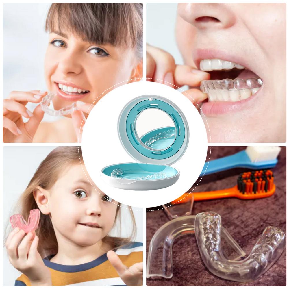 Retainer Case Braces Case Night Guard Case Container Storage Holder Partial Denture Mouth Guard Aligner Case Container Thin