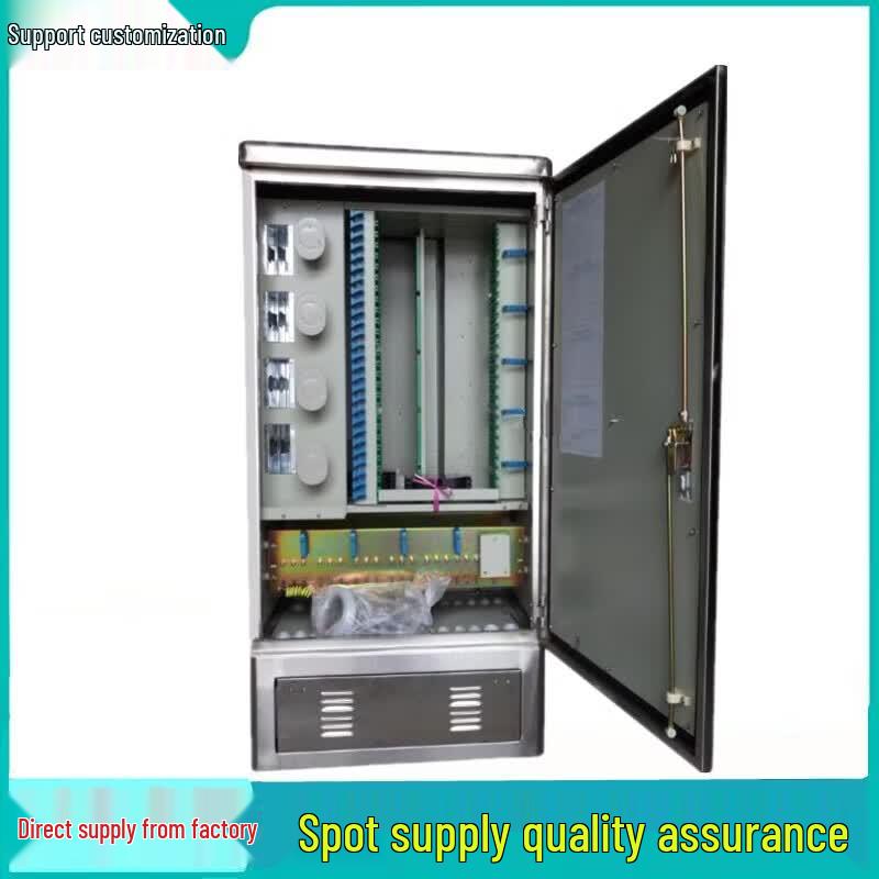 GPHMTEL Outdoor 1152-Core Stainless Steel Fiber Optic Cross-Connect Cabinet