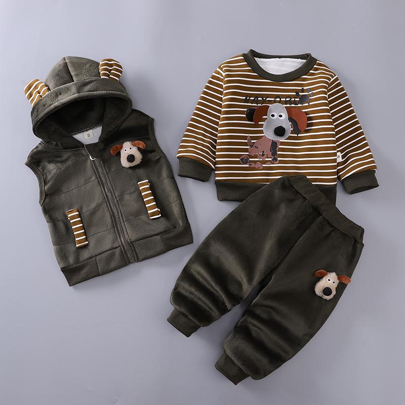 Children's Clothing 2025 Spring and Autumn New Children's Clothing Baby Three Piece Set Girls' Spring Clothing Boys' Set