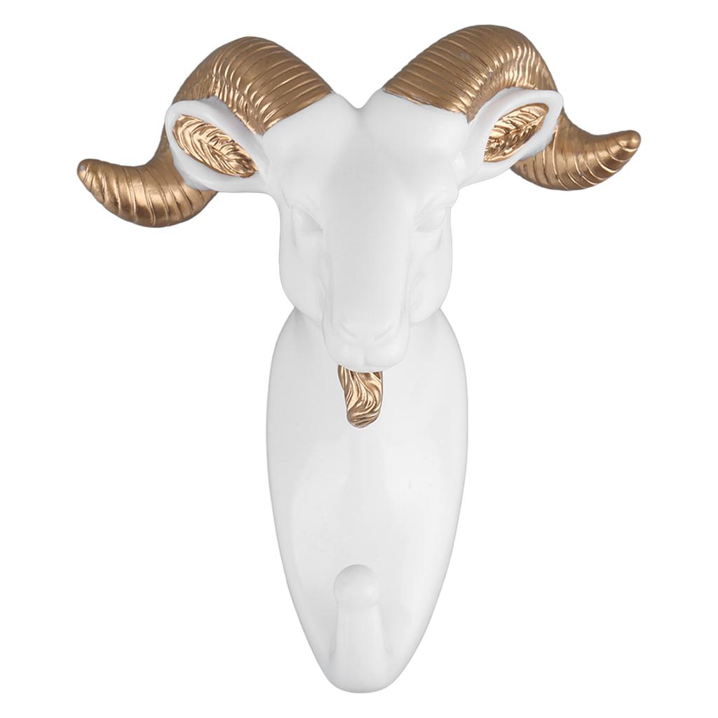 Resin Animal Shape Hook Wall Mounted Hanging Hook Decorative Hook for Coat Towel Key Painted Golden