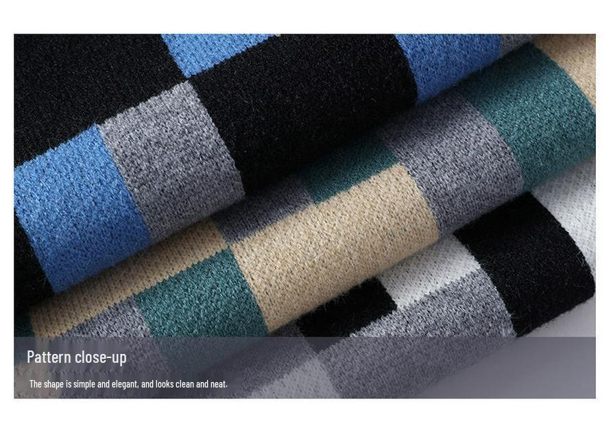 Men's Casual Long Sleeve Knit Sweater - Autumn/Winter Plus Size