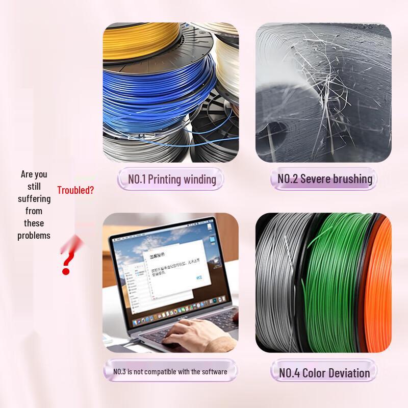 Puwei Dual Color Silk PLA 3D Printer Filament CN plug (adapter included)