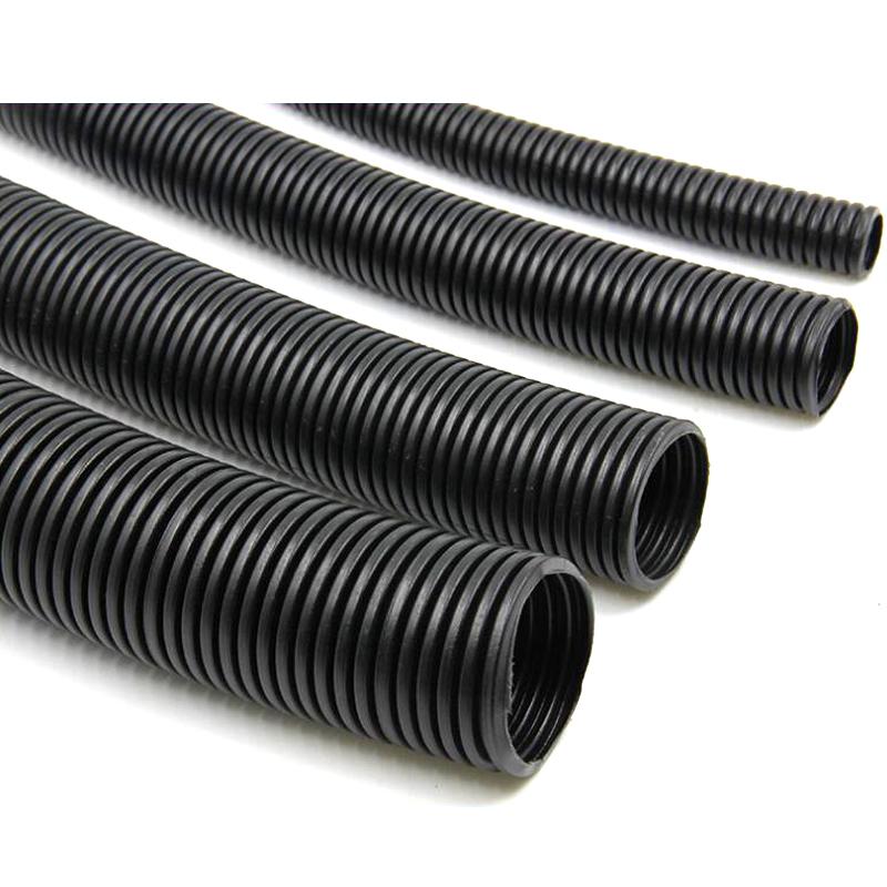 Tubo Corrugato Flessibile Isolato in Polietilene Nero Tubo Flessibile Tubo 7/10/13/15/21/25mm Diametro Canalina per Cavi Tubo Flessibile Plastico Divisibile 10m