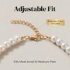 Adjustable Cat Collar with High Simulation Pearls Cute Exquisite Summer Necklace for Kittens Pet Supplies with Neck Decoration