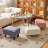 Aibiju Teddy Velvet Footstool with High Solid Wood Storage 150kg Weight Safety Hinged Teddy Ottoman, Resilience, Legs, Stool, Small, 403024cm,