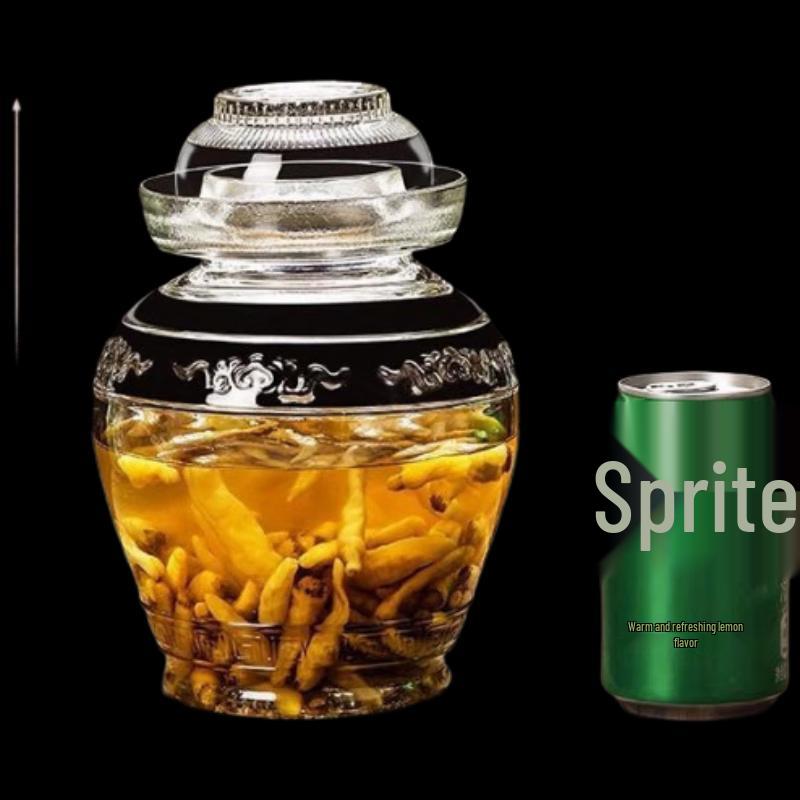 ZISIZ Old-Fashioned Glass Pickling Jar