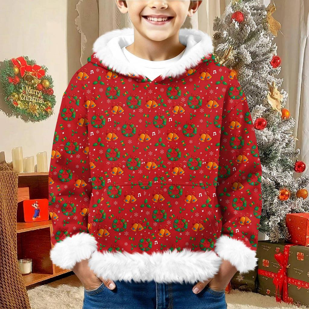 Children's Sweatshirt Girls Boys Long Sleeve Lightweight Casual Hoodie Loose Comfortable  Sweatshirt