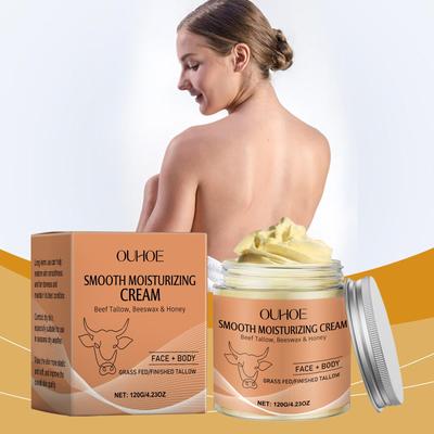 Body Skin Smooth Feuchtigkeitscreme, Gesicht und Körper Nährend, Hydratisierend und Feuchtigkeitsspendend, Elastische, Weiche und Straffe Hautpflege 120g