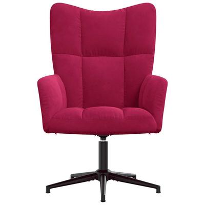 Relax Chair In Wine Red Velvet