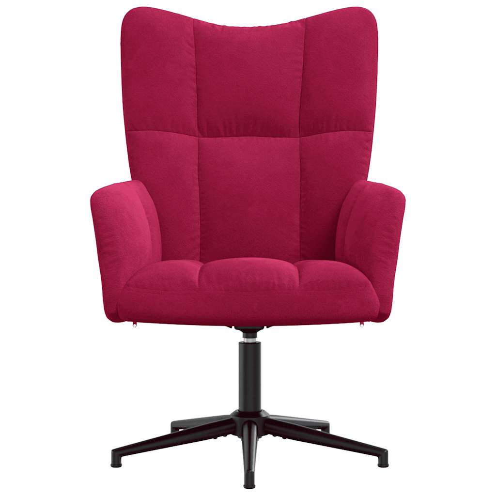 Relax Chair in Wine Red Velvet