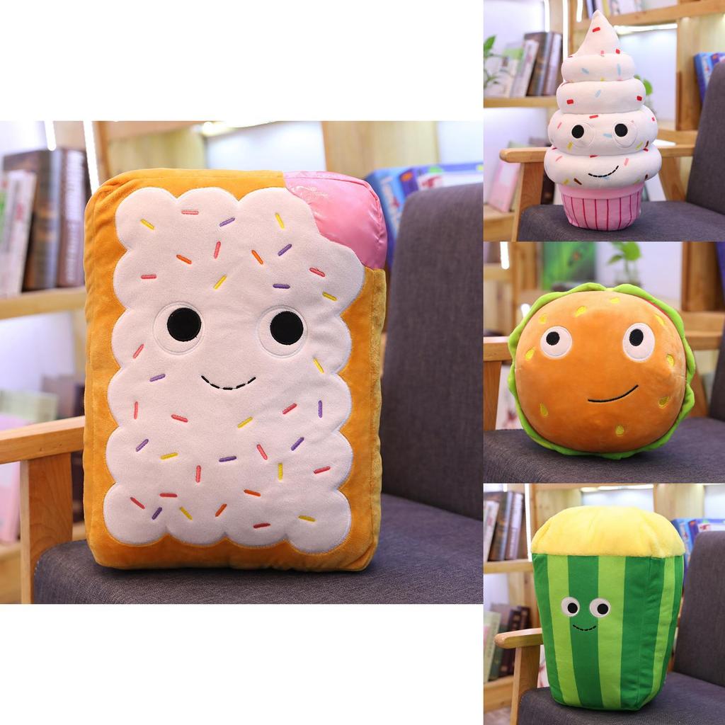 Adorabile Peluche Hamburger Hot Dog Popcorn Patatine Gelato Orsacchiotto Cuscino Giocattolo