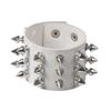 Punk Pu ādas radzēm aproce Gothic Cuff rokassprādze unisex melna aproce