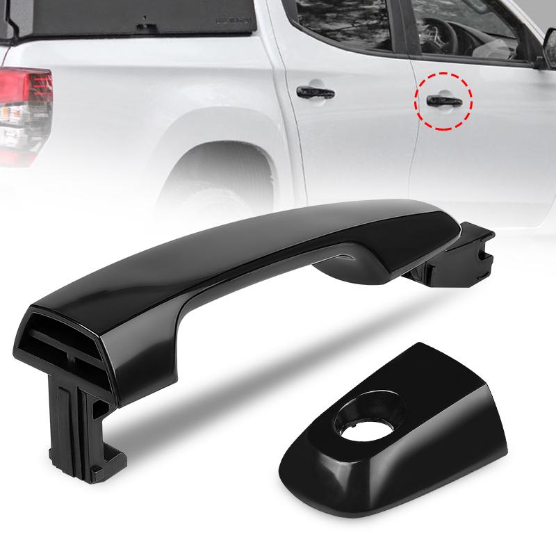 Chrome /Black Front Right Outer Door Handle For Mitsubishi Triton Ml Mn 2006 2007 2008 2009 2010 2011 2012 2013 2014 2015