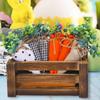 Easter Fabric Carrots 4 Pieces Holiday Decoration Holiday Table Centerpieces For Bookcase Bookshelf Display Cabinet Nightstand