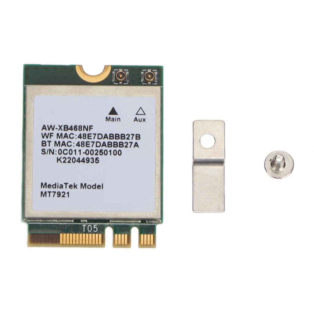 MT7921 NGFF M.2 Network Card 1800Mbps 2.4Ghz 5Ghz Dual Band WiFi Wireless Card for Windows 10 11