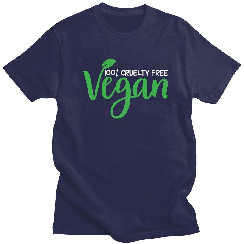 Custom Fashion Vegan Nutrition T Shirts Men ShortSleeve Veganism Animal Rights Tshirts Casual Tee 100 Cotton Slim Fit Tshirts