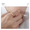 Elegant White Mother-of-Pearl Inlaid Titanium Steel Ring for Women