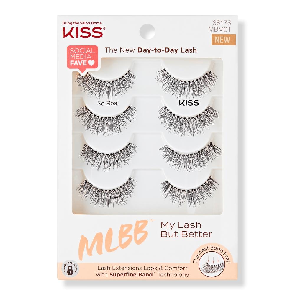 

Накладные ресницы Kiss My Lash But Better, мультиупаковка So Real, 4 пары
