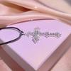 Cold Wind Cross Necklace Women'S Simple Pendant Tide Light Luxury Niche Design Clavicle Chain Jewelry