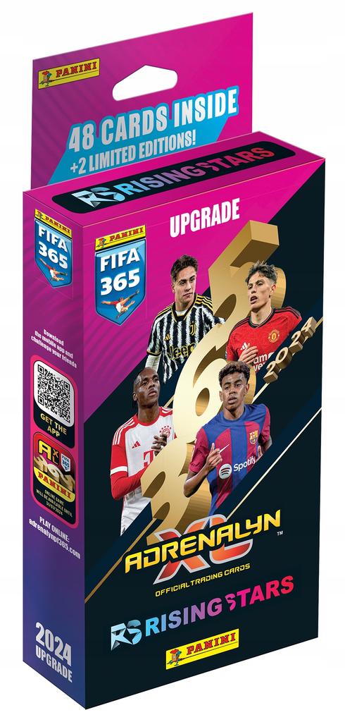 Panini Fifa 365 Adrenalyn 2024 Upgrade Box Rising Star 48 Karty + 2 Limited