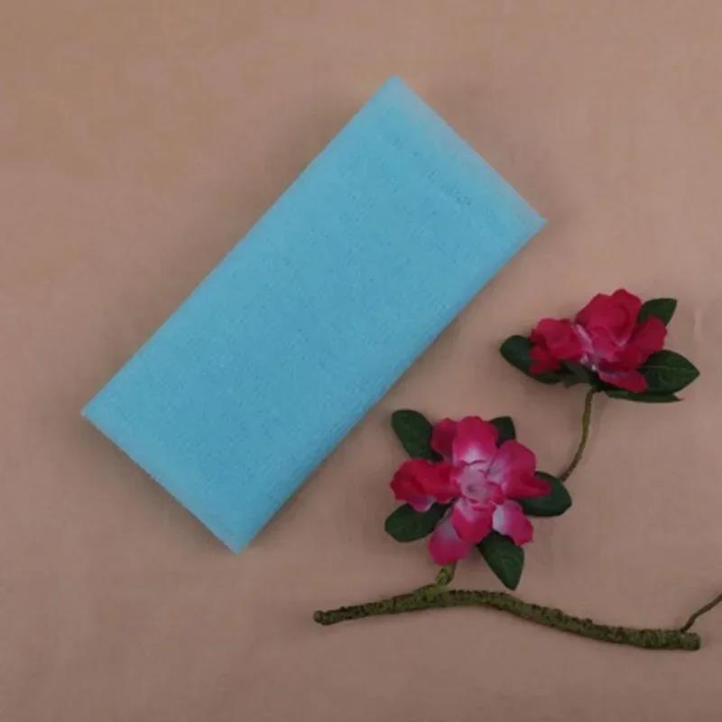 1PC Mesh Bath Shower Body Solid Color Washing Scrubbing Towel Cloth Face Wash Cleaning Tool