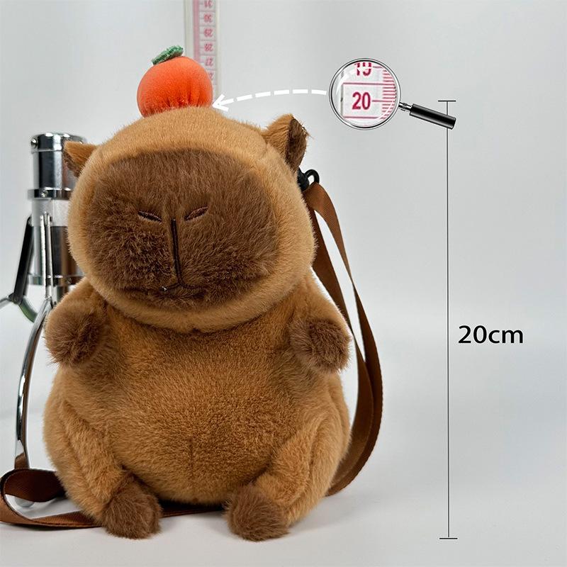 Nuova Bambola Capibara Carina Cartone Animato Borsa a Tracolla Kapibala Borsa di Peluche Bambola Macchina Artiglio