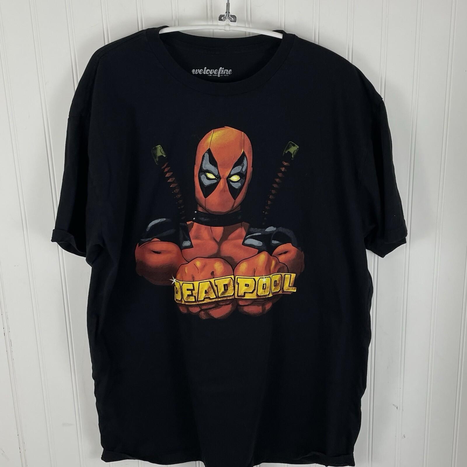 Marvel Deadpool Men s Graphic T Shirt Short Sleeve XL S