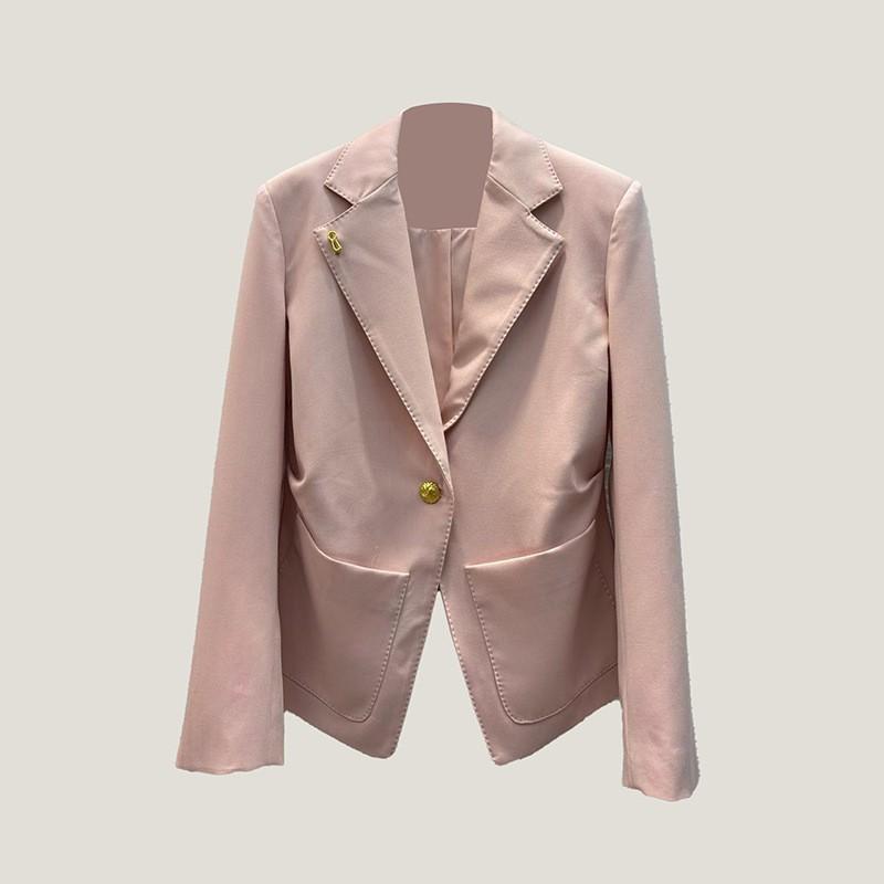 Commuting High-end Light Pink Suit Two-piece Women's Skirt