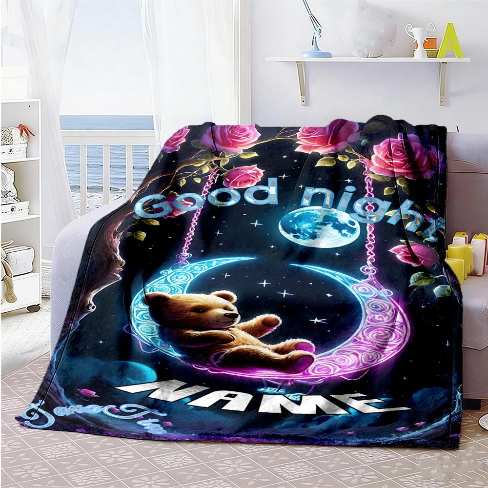 Sweet Dreams Personalized Name Blanket Lightweight Personalized Blanket Warmthful Decor Throw For Home Decor Office Nap Bed for All Occasions