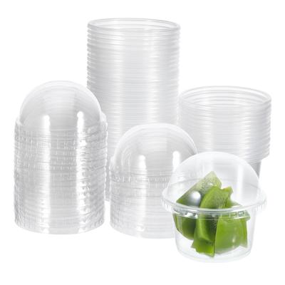 50 Piezas Vaso Desechable para Pudín Contenedor para Yogur Plástico Cuencos para Helado Vasos para Postre