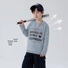 Boys' Cotton Blend Long Sleeve Round Neck T-Shirt