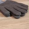 Plush Thick Warm  Gloves Windproof Fleece Gloves Daily Full Finger Gloves  for Winter