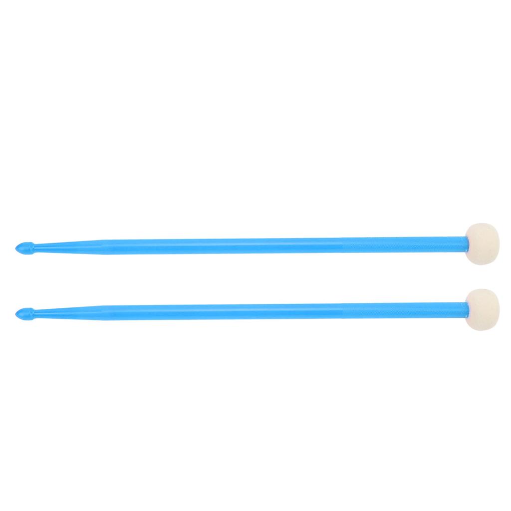 2Pcs Felt Head Nylon Handle Double Headed Instrument Accessory Set Kit for Playing