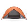 Camping Tent with Rain Fly Waterproof Dome Grey and Orange