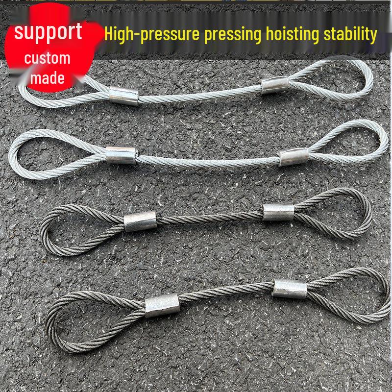 Jundingying 10mm 6m Pressed Steel Wire Rope Sling