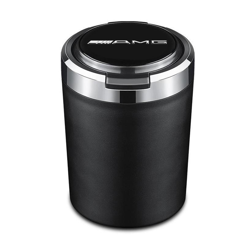 Car Interior Accessories Ashtray LED Light Portable Smoke Ashes Holder for Mercedes Benz AMG W204 W205 W203 W211 W212 W213 W201