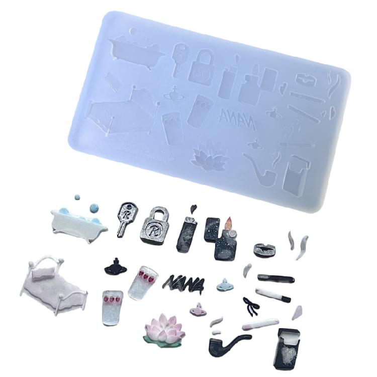 Multifuntional Silicone Molds Handmade Craft Supplies for Chocolate Candy and Fondant Perfect for Baking Enthusiasts