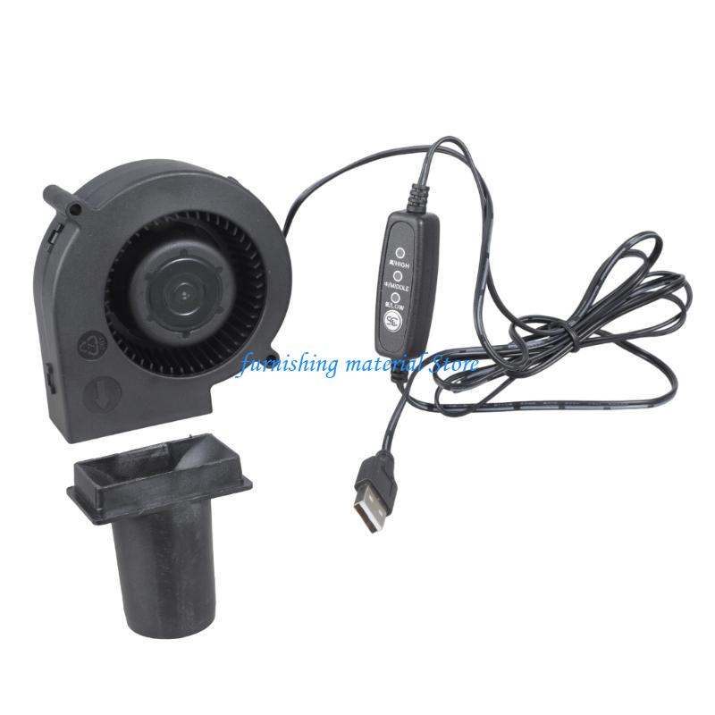 Y5GD Plastic Blower 3 Adjustable Speeds USB Powered For Backyard Grill Optimization