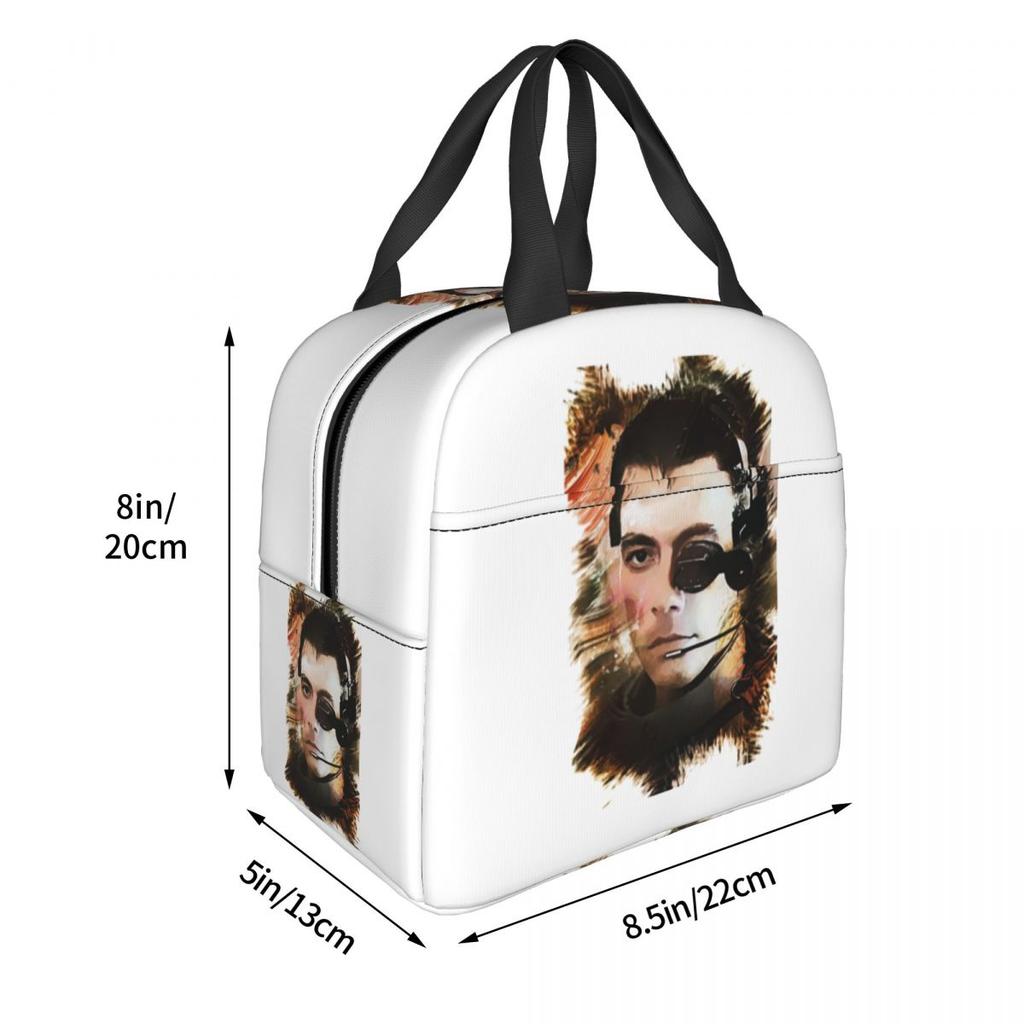 Bolsa Térmica para Almoço Universal Soldier Jean Claude Van Damme para Crianças Cooler Escolar Caixa Térmica para Alimentos Bolsa Tote Recipiente para Lancheiras
