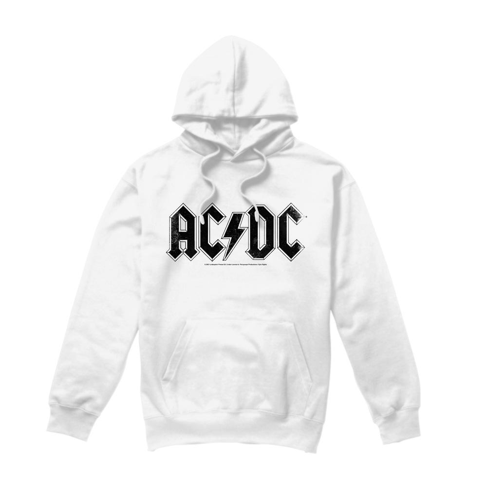 AC/DC Heren Logo Hoodie M wit