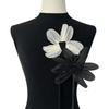 2pcs Lace Fabric Flower Brooch Appliques Organza Tulle Clothing Appliques Clothing Brooch Embroidered Patch Clothing Patch
