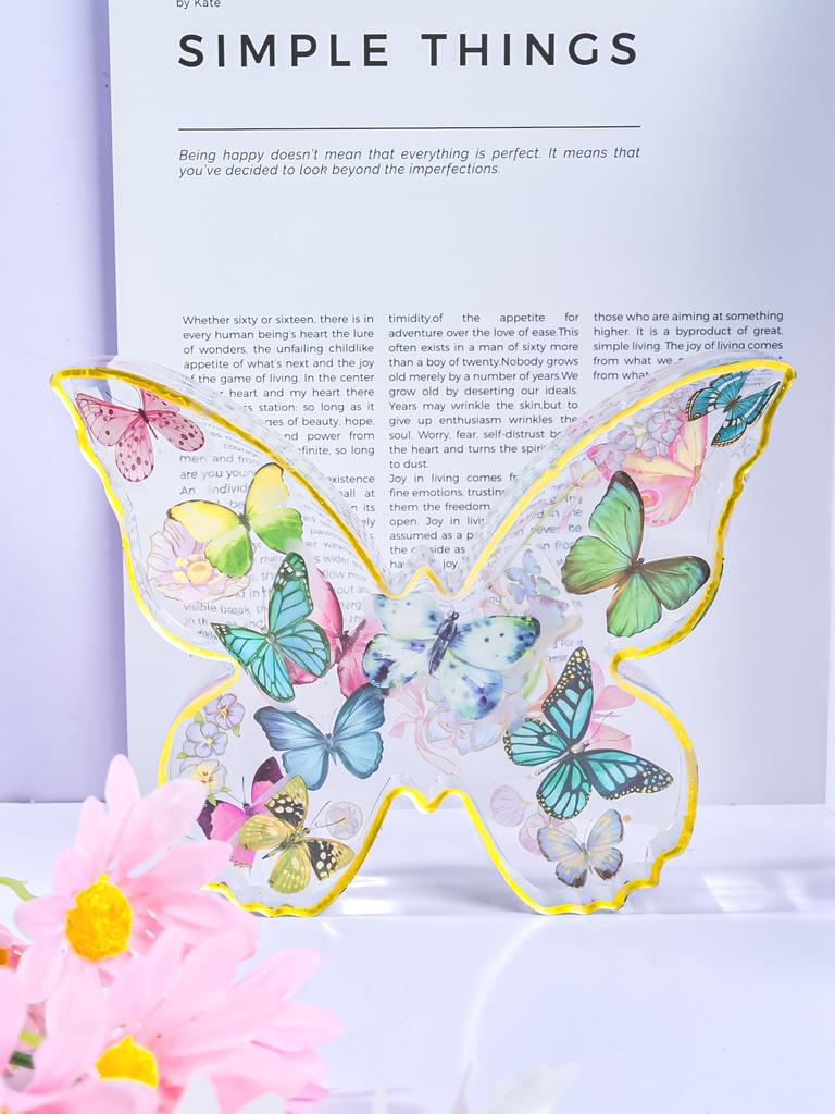 Large Butterfly Resin Molds DIY Cute Silicone Mold Creative Butterfly Bookend Flower Preservation Kit Crafts Epoxy Resin Mould