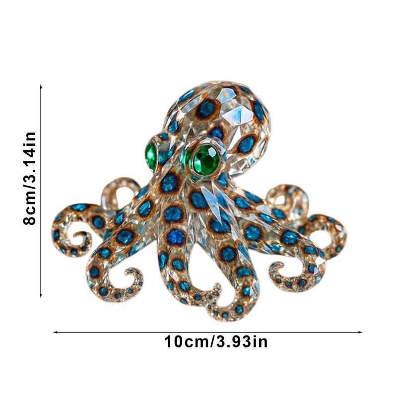 Octopus Figurine Resin Aquarium Figurines Collectible Sculptures for Outdoor Decor Beach Kitchen Desk Bathroom Offices Events